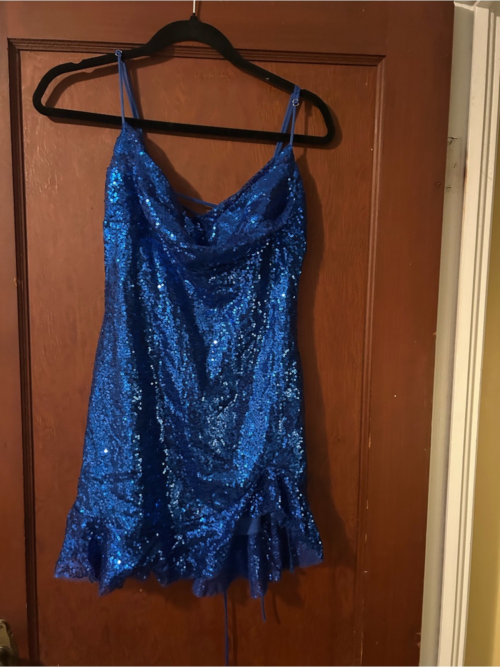 Lucy in the Sky Royal Blue Sequin Mini Dress